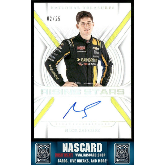 2024 Panini National Treasures Rising Stars Holo Silver Nick Sanchez 02/25