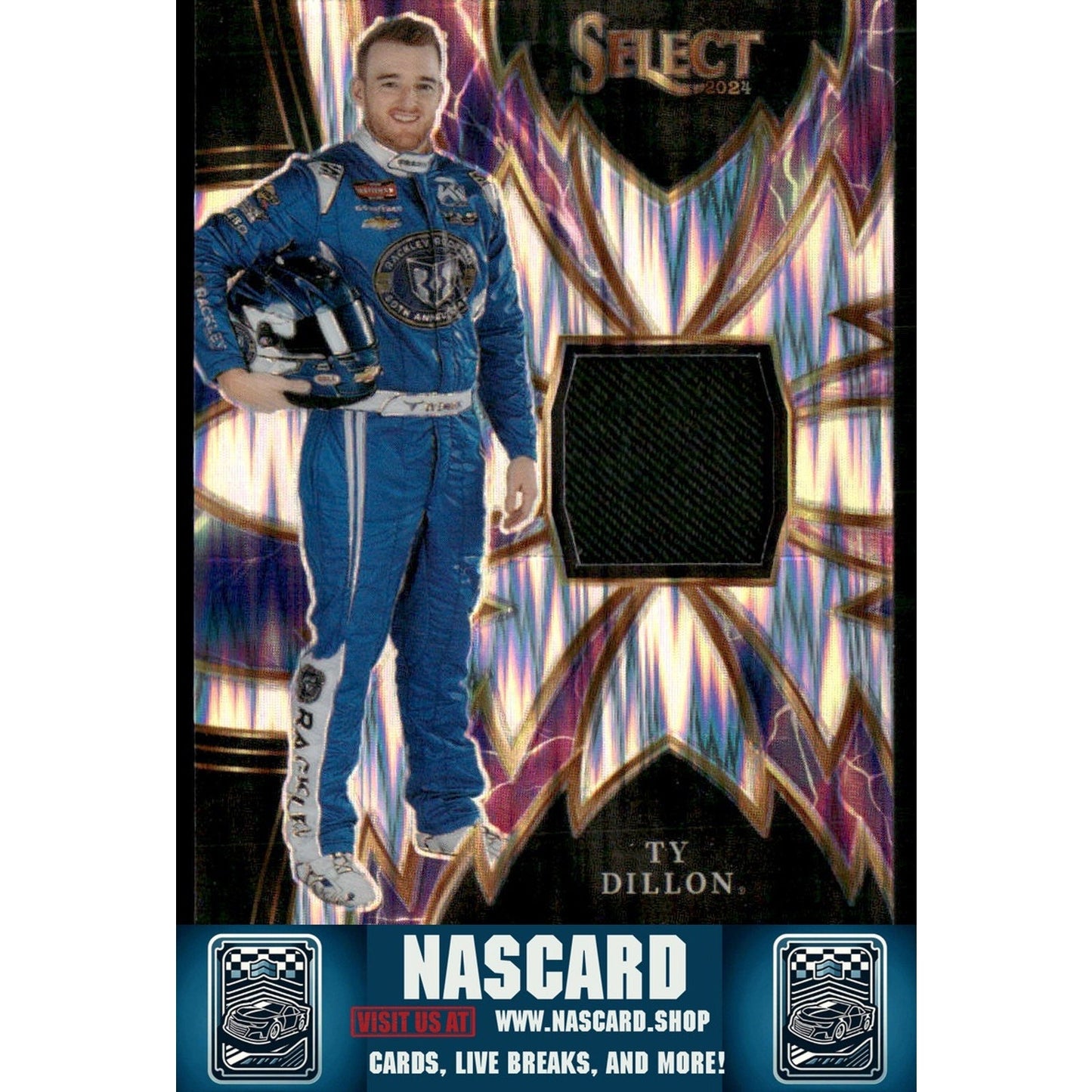 2024 Panini Select #S-TYD Ty Dillon Sparks Flash Prizms