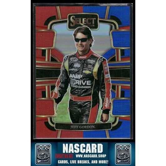2024 Panini Select Grandstand Red and Blue Prizm Jeff Gordon #60 024/249