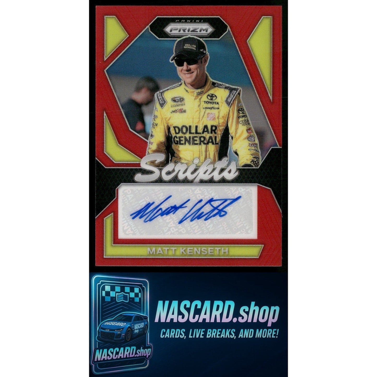 2024 Panini Prizm #S-MKH Matt Kenseth Scripts Red