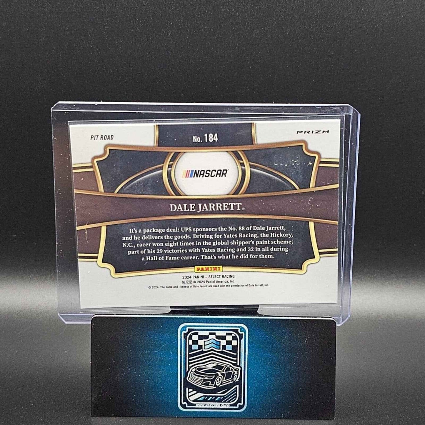 2024 Panini Select Racing Pit Road Black And Blue Prizm #184 Dale Jarrett /49