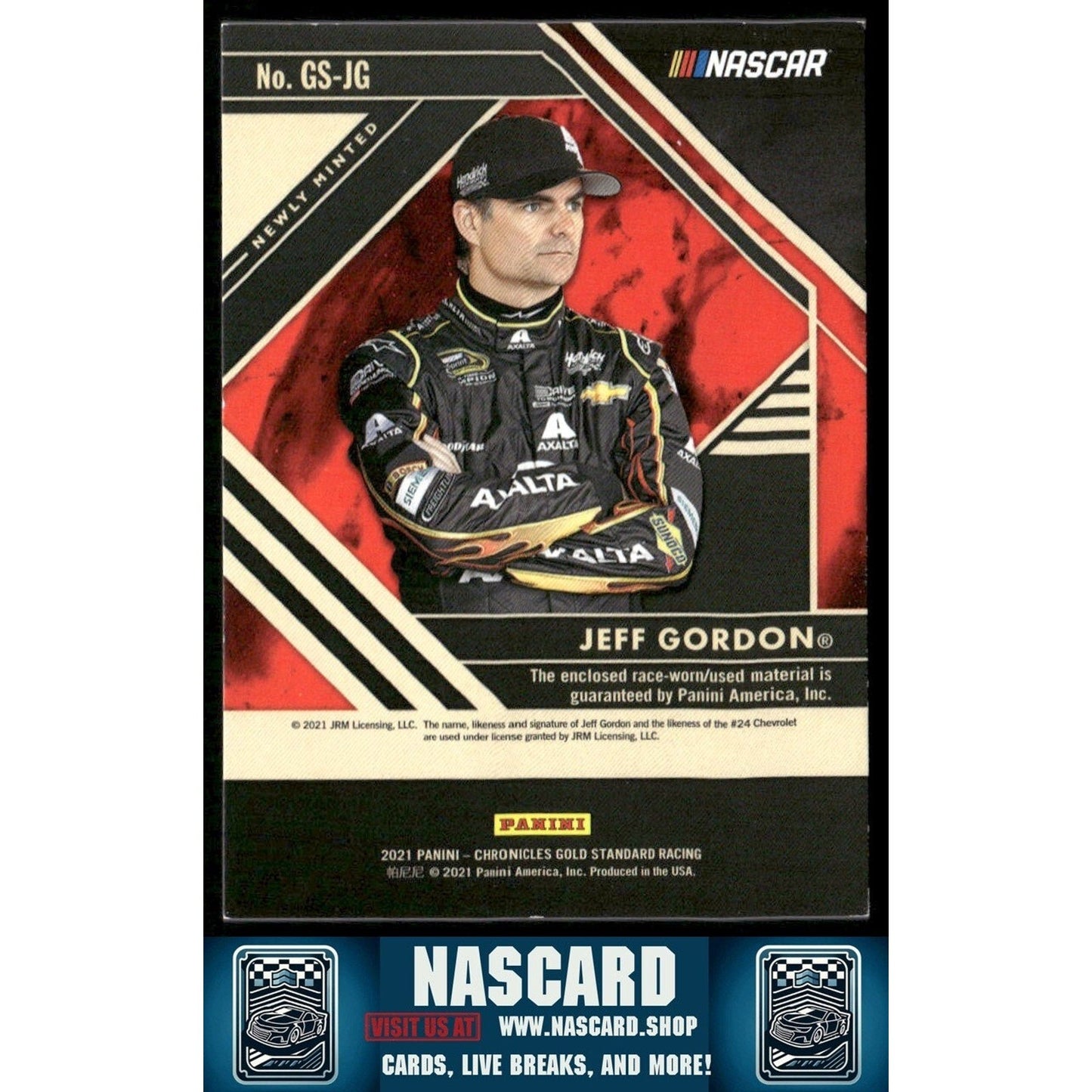2021 Panini Chronicles Gold Standard Jeff Gordon #14 Rainbow! 1/1 /10 /25 /49 + Base