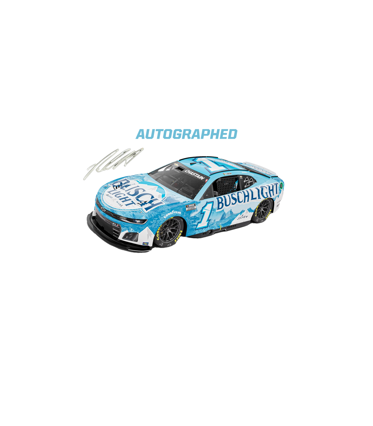Autographed Ross Chastain #1 2025 Busch Light 1:24 Diecast *IN STOCK*