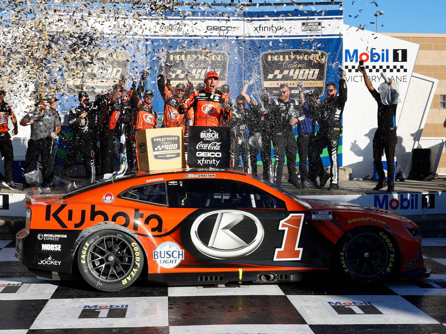 Ross Chastain #1 2024 Kansas Win Kubota 1:24 Diecast *IN STOCK*