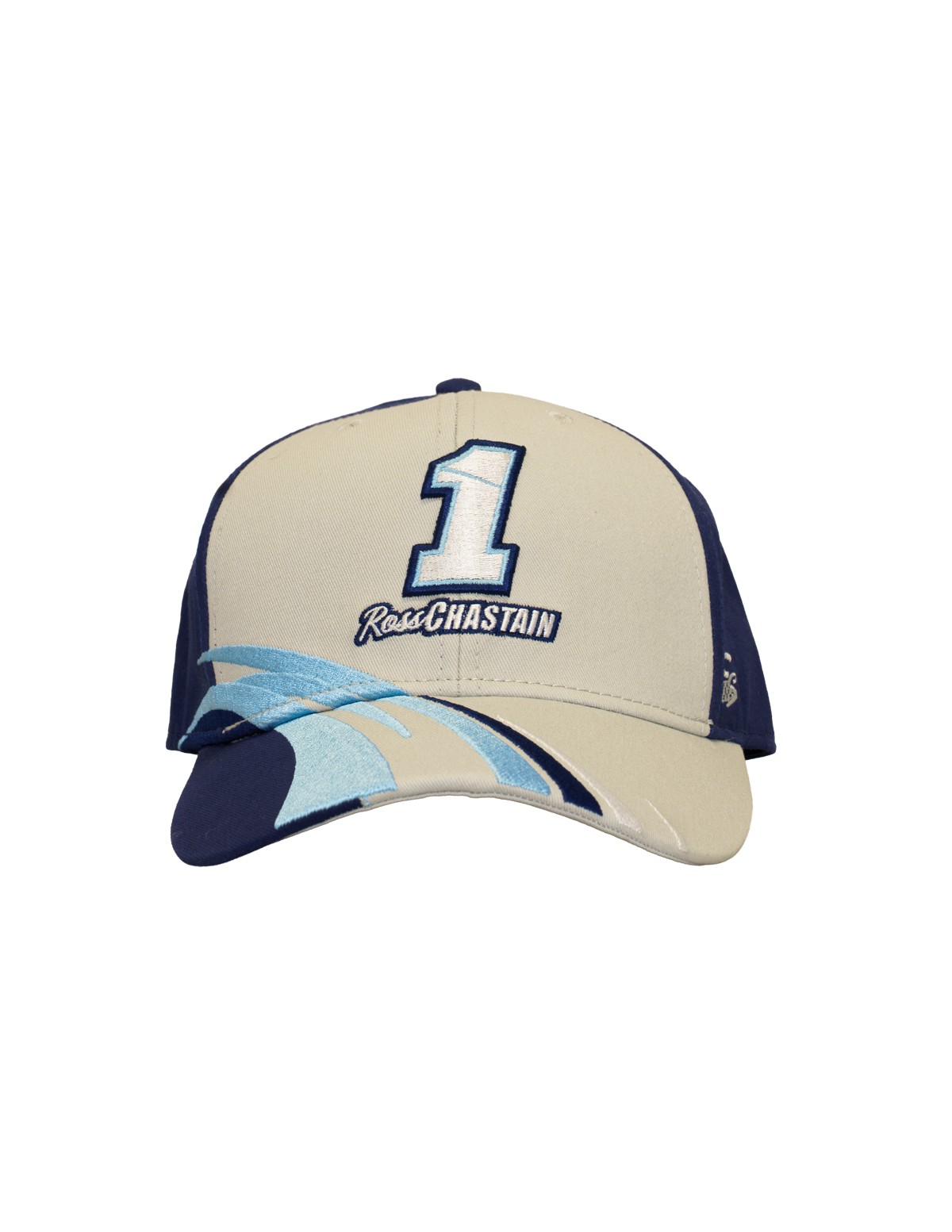 Ross Chastain #1 Grey Wave Snapback Hat