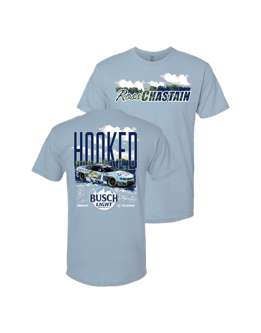 Ross Chastain #1 Busch Light 2025 Fishing HOOKED T-Shirt