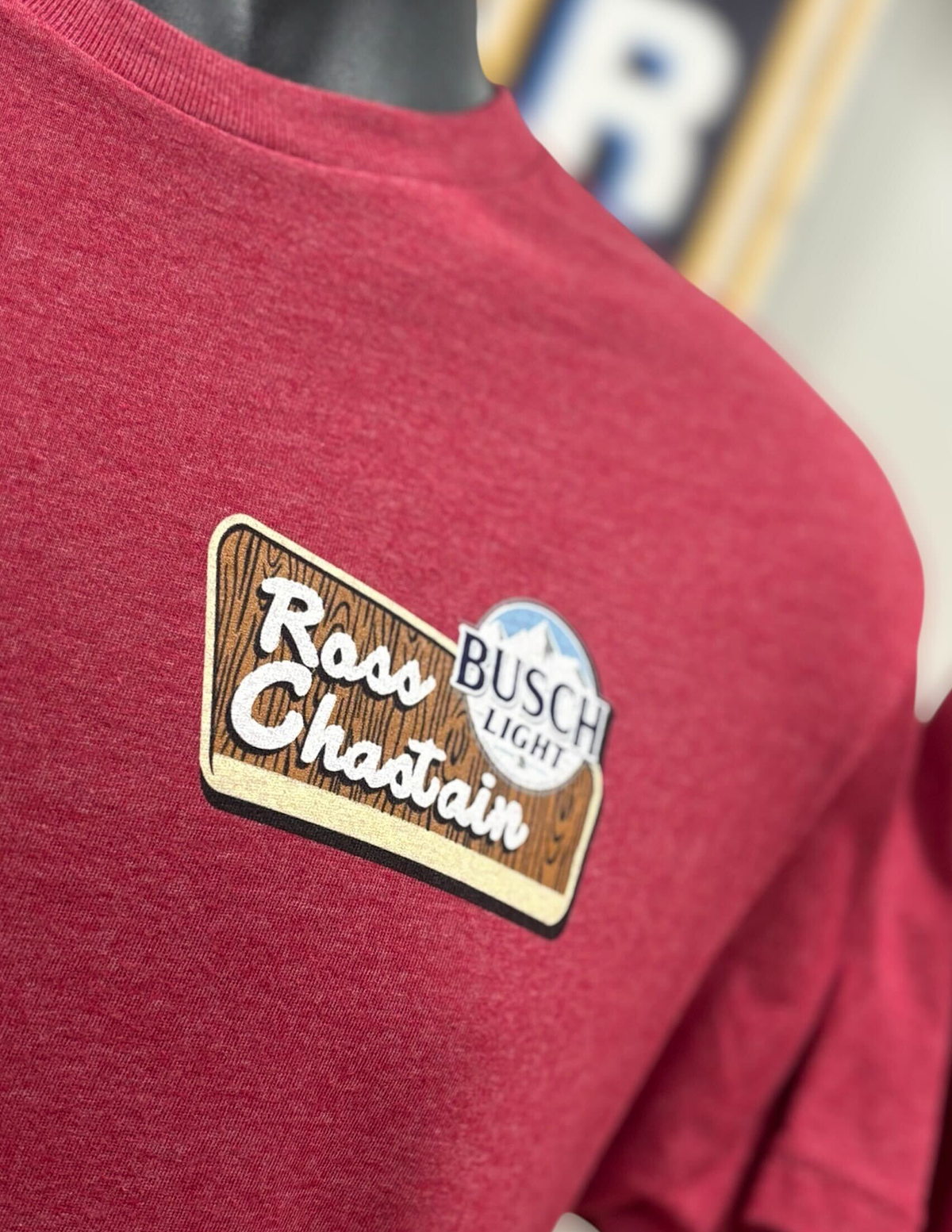 Ross Chastain #1 Busch Light Flannel Sasquatch T-Shirt