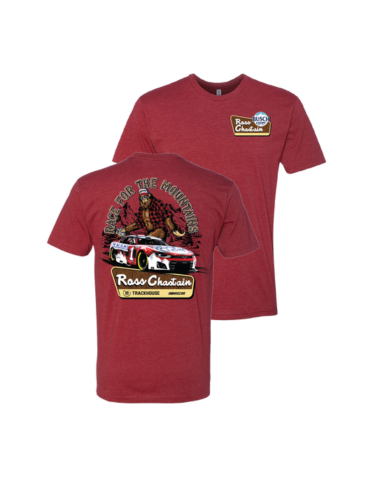 Ross Chastain #1 Busch Light Flannel Sasquatch T-Shirt