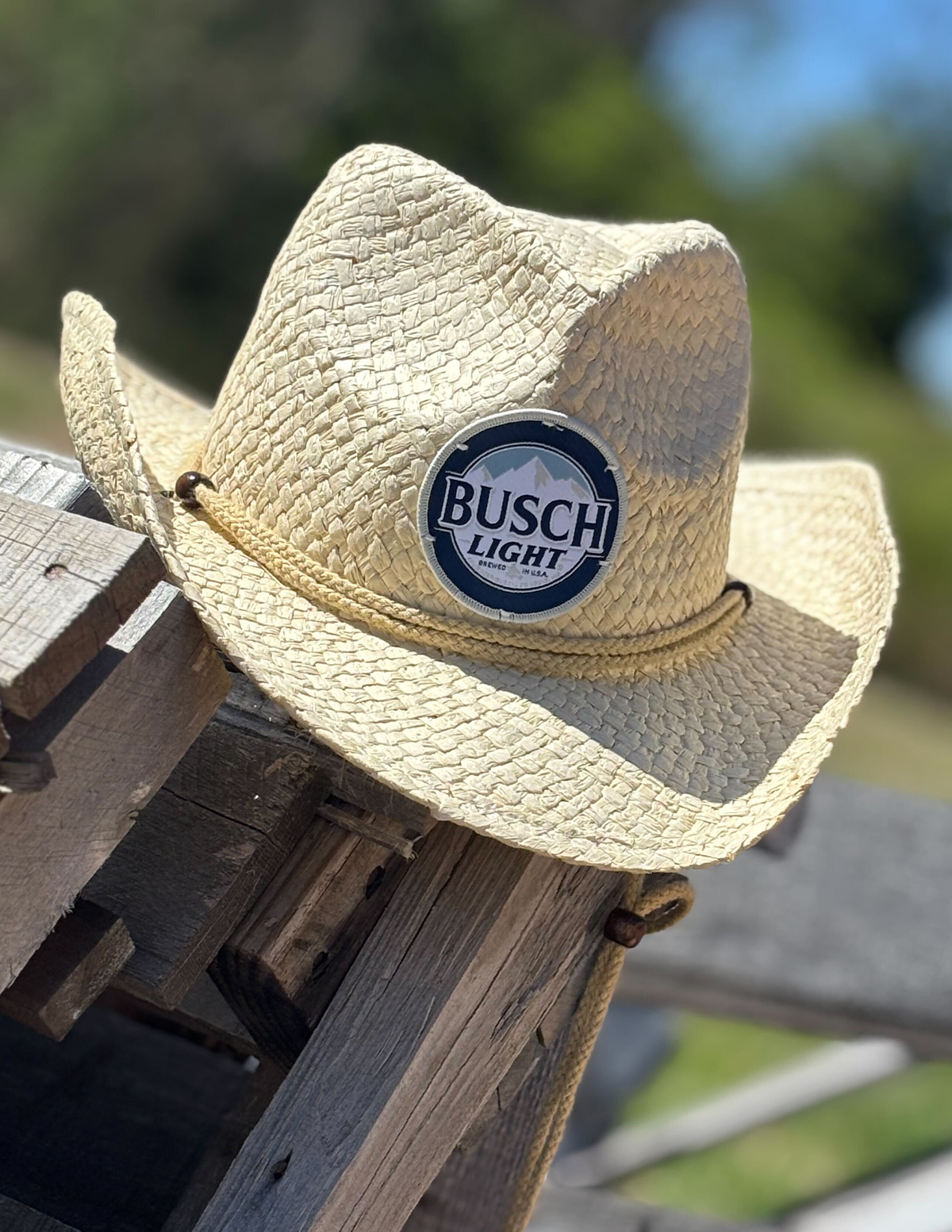 Ross Chastain #1 Busch Light Straw Cowboy Hat