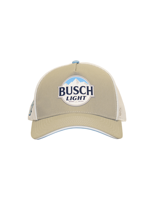 Ross Chastain #1 Busch Light Grey Snapback Hat