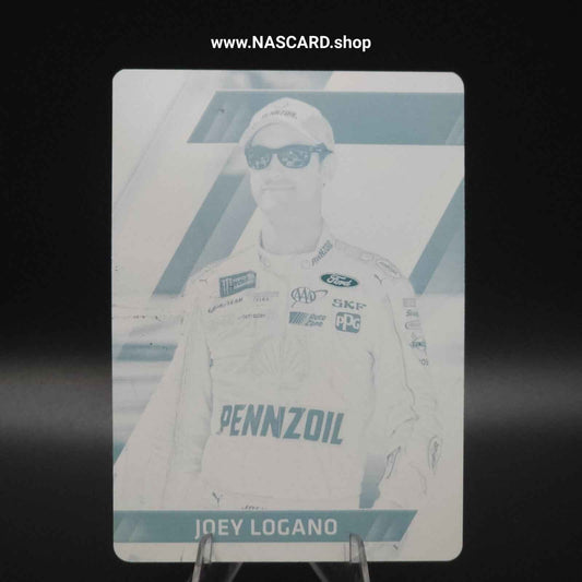 2017 Panini Absolute - #80 Printing Plate Cyan Joey Logano 1/1