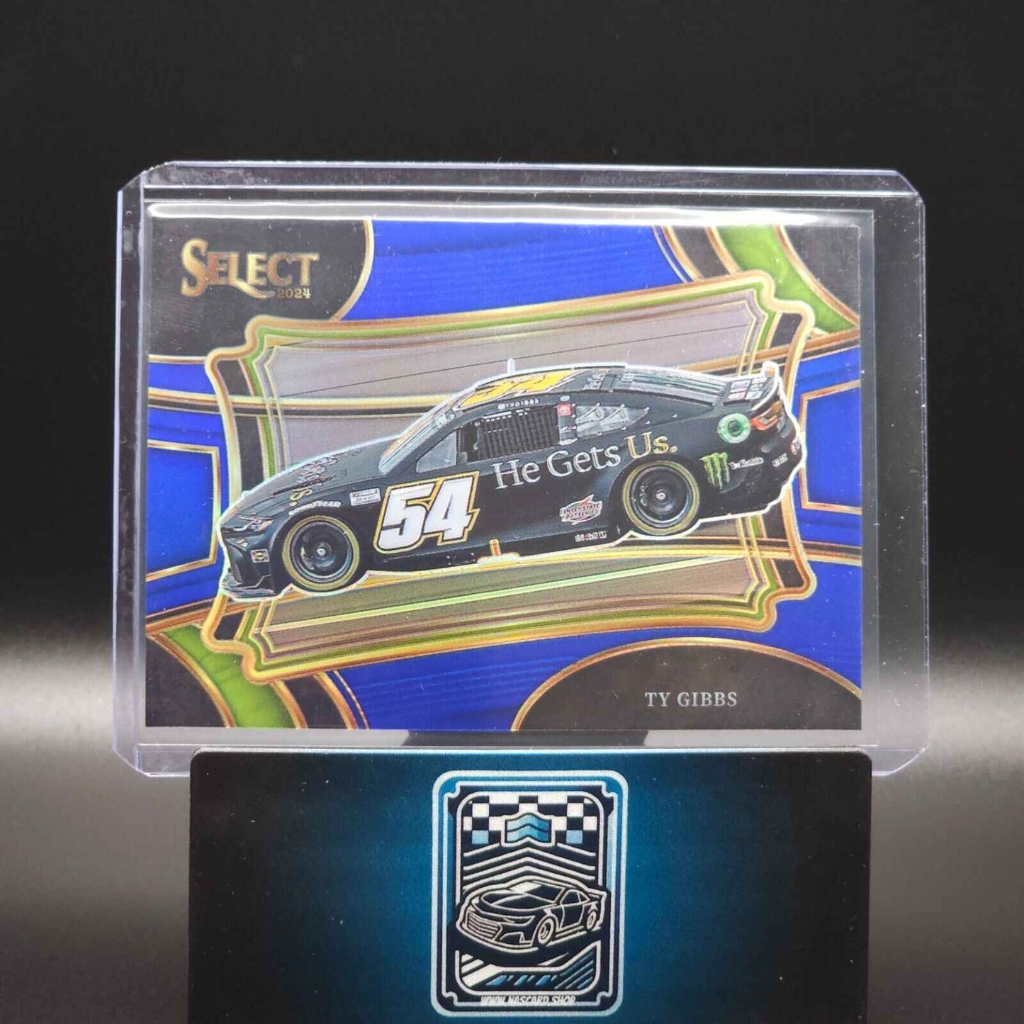 2024 Panini Select - Pit Road Blue Prizm #158 Ty Gibbs /175