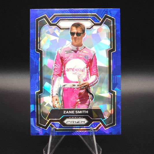 2024 Panini Prizm Racing Blue Cracked Ice #14 Zane Smith