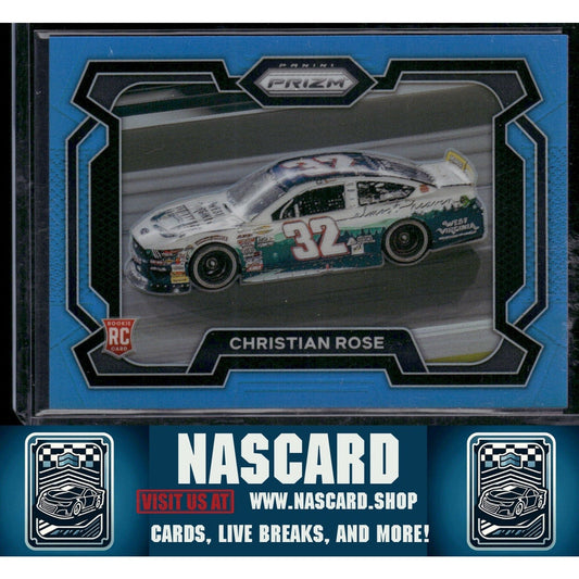 2024 Panini Prizm #53 Christian Rose Carolina Blue #/49