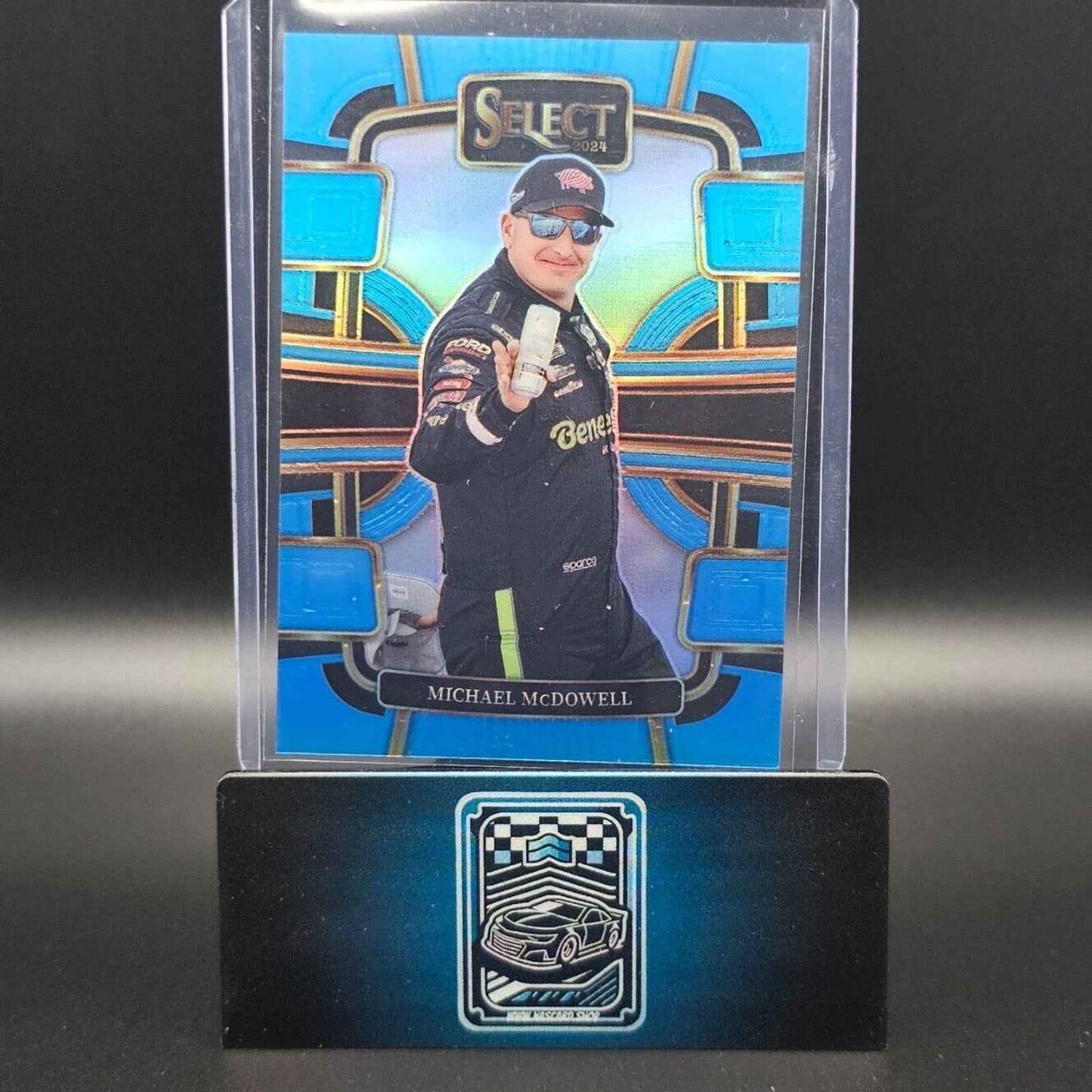 2024 Panini Select - Grandstand Light Blue Prizm #44 Michael McDowell /199