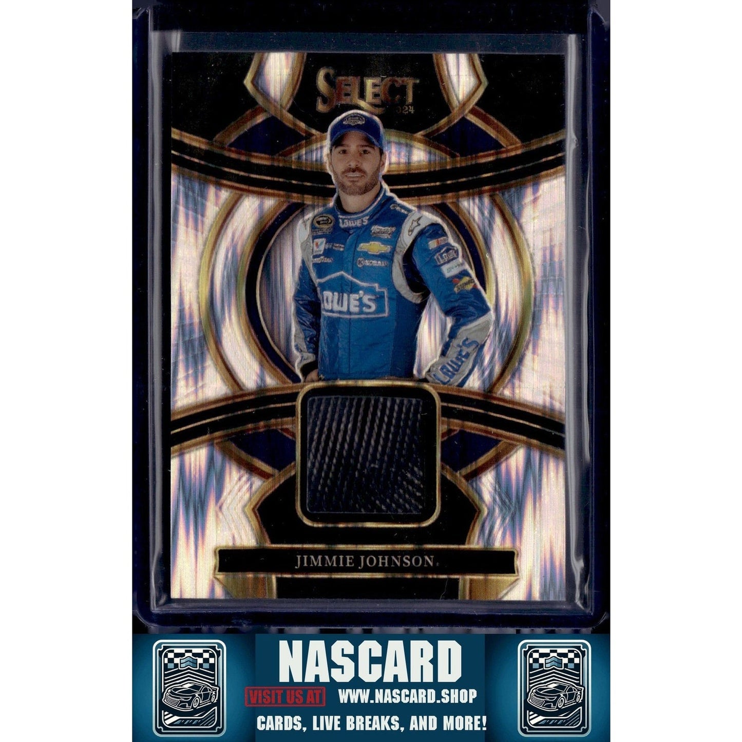 2024 Panini Select #SS-JJN Jimmie Johnson Selective Swatches Flash Prizms
