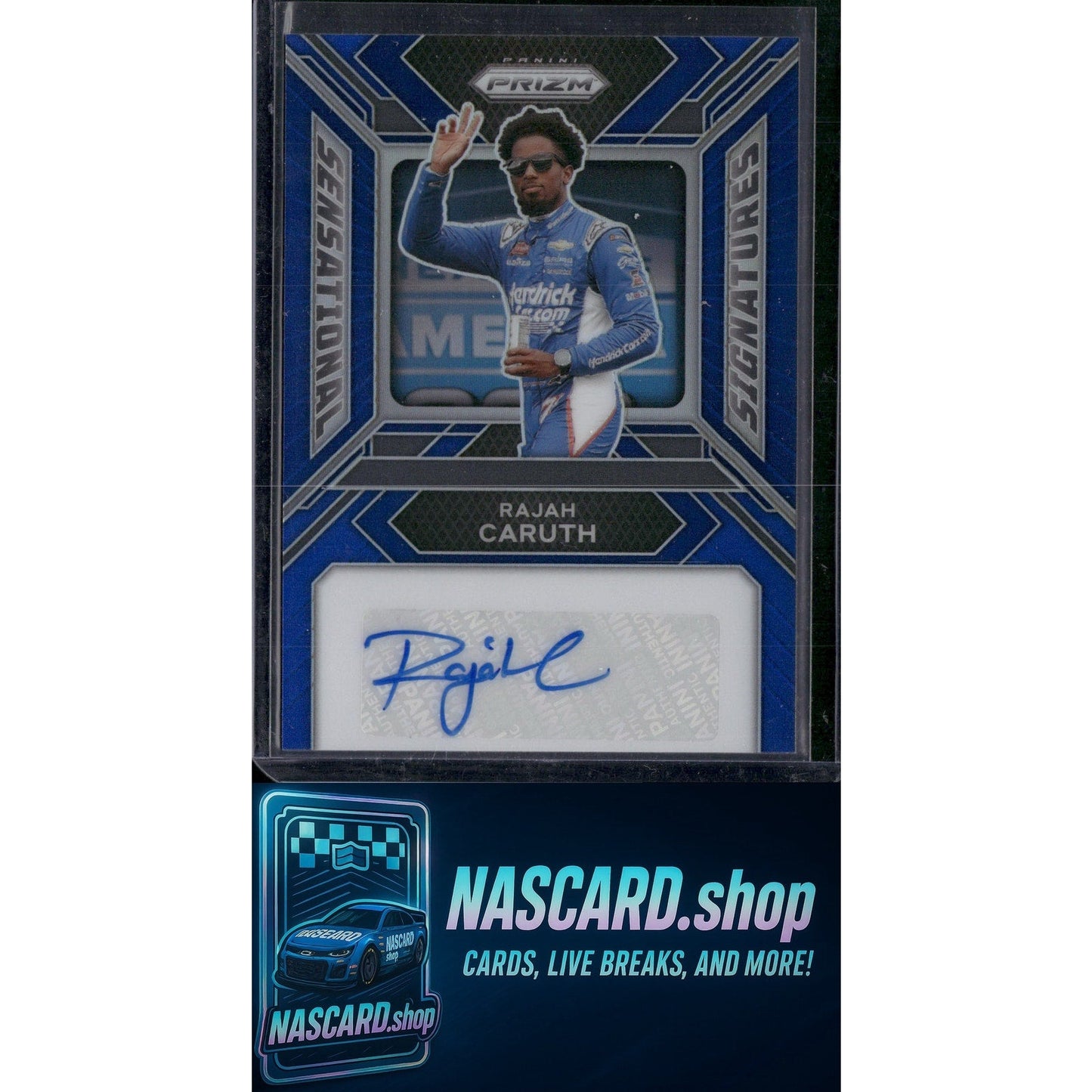 2024 Panini Prizm #SS-RCH Rajah Caruth Sensational Signatures Blue #/49