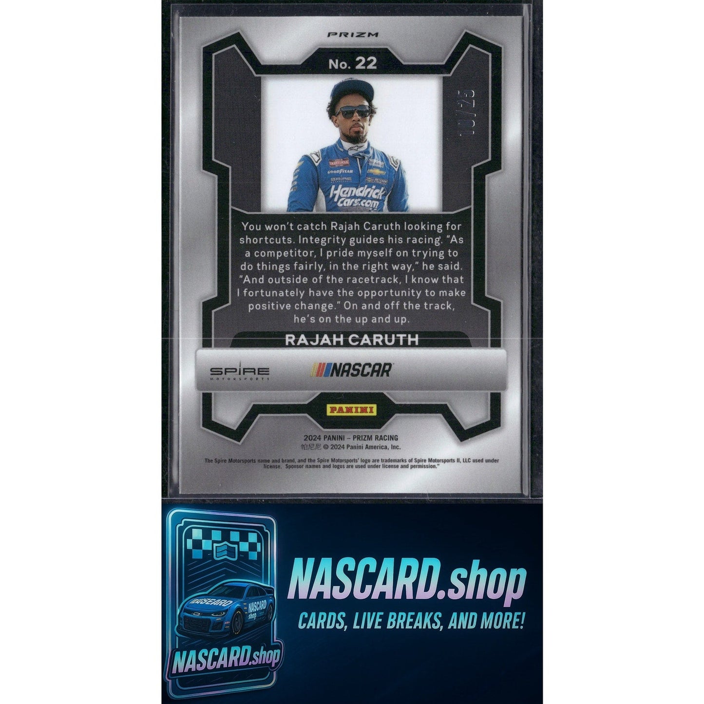 2024 Panini Prizm #22 Rajah Caruth Mojo #/25