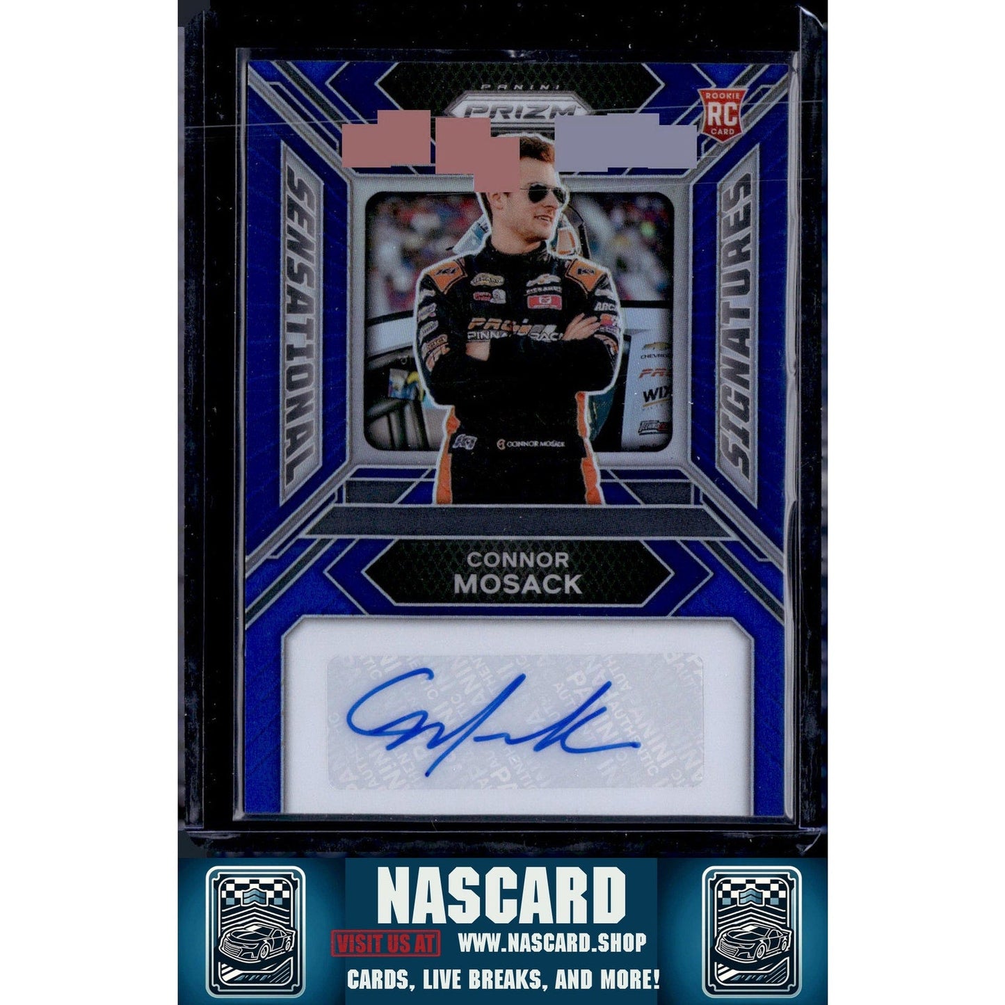 2024 Panini Prizm #SS-CMK Connor Mosack Sensational Signatures Blue #/49
