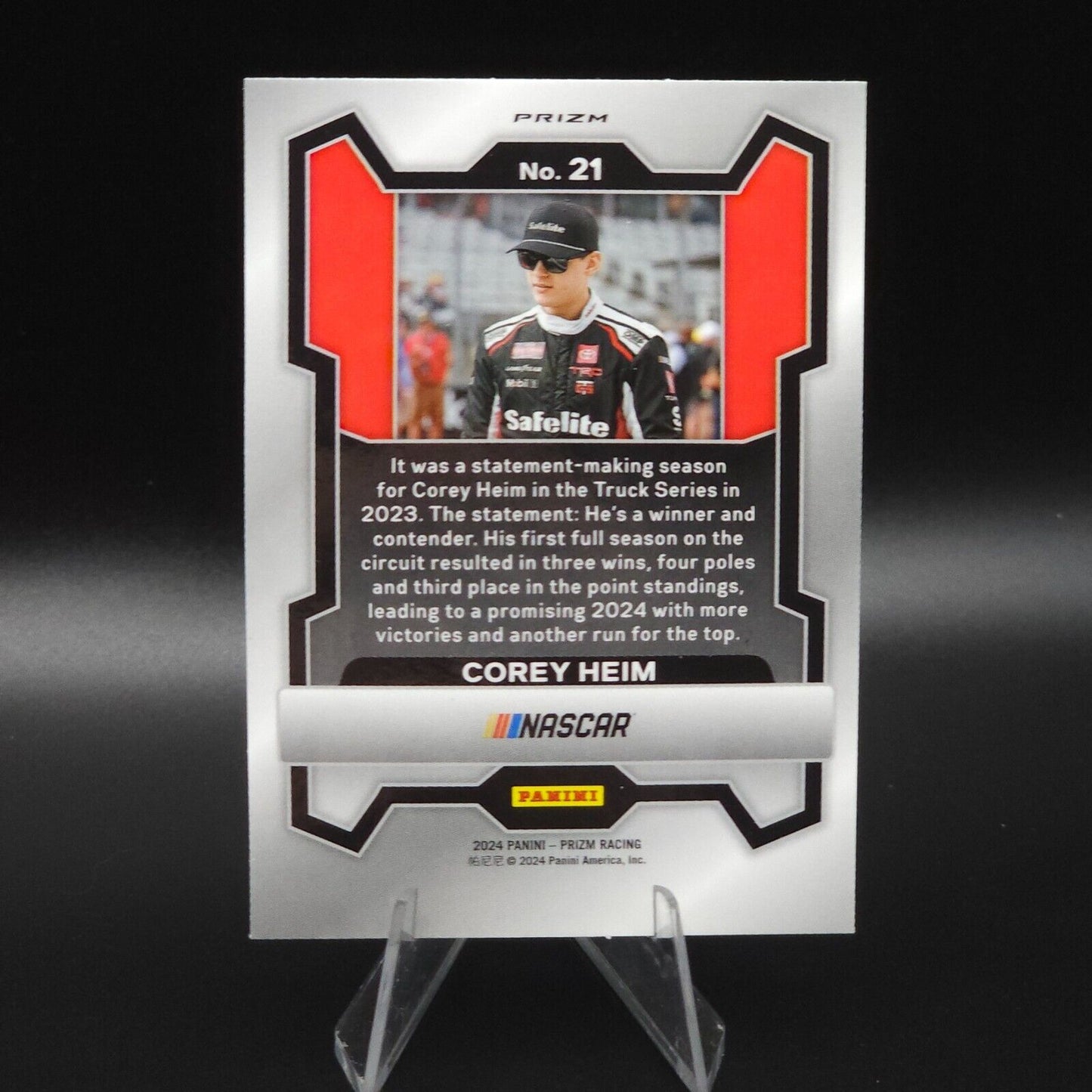 2024 Panini Prizm Racing Green Prizm #21 Corey Heim