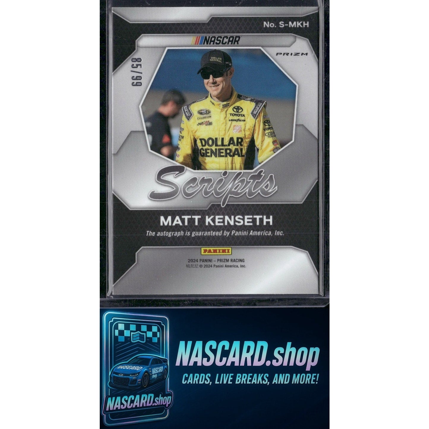 2024 Panini Prizm #S-MKH Matt Kenseth Scripts Red #/99