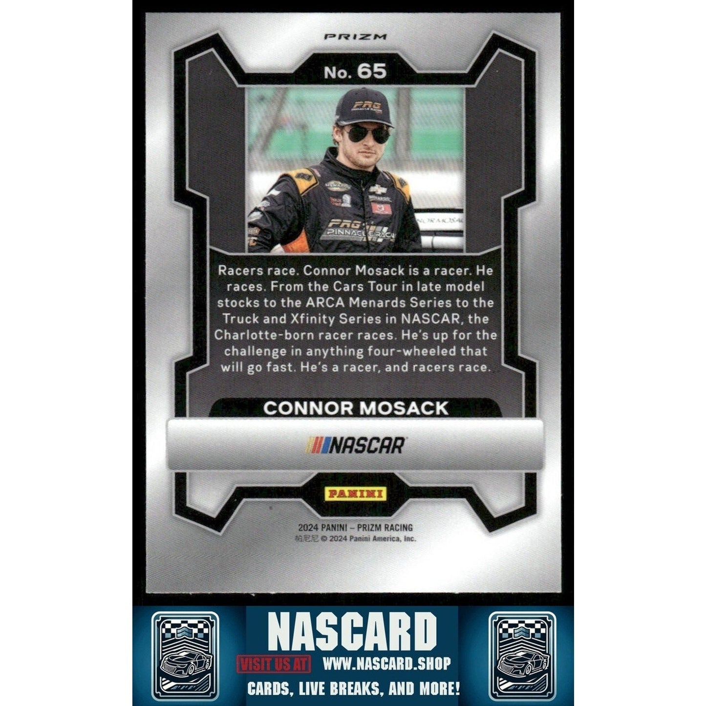 2024 Panini Prizm - Green Cracked Ice Connor Mosack #65 (RC)