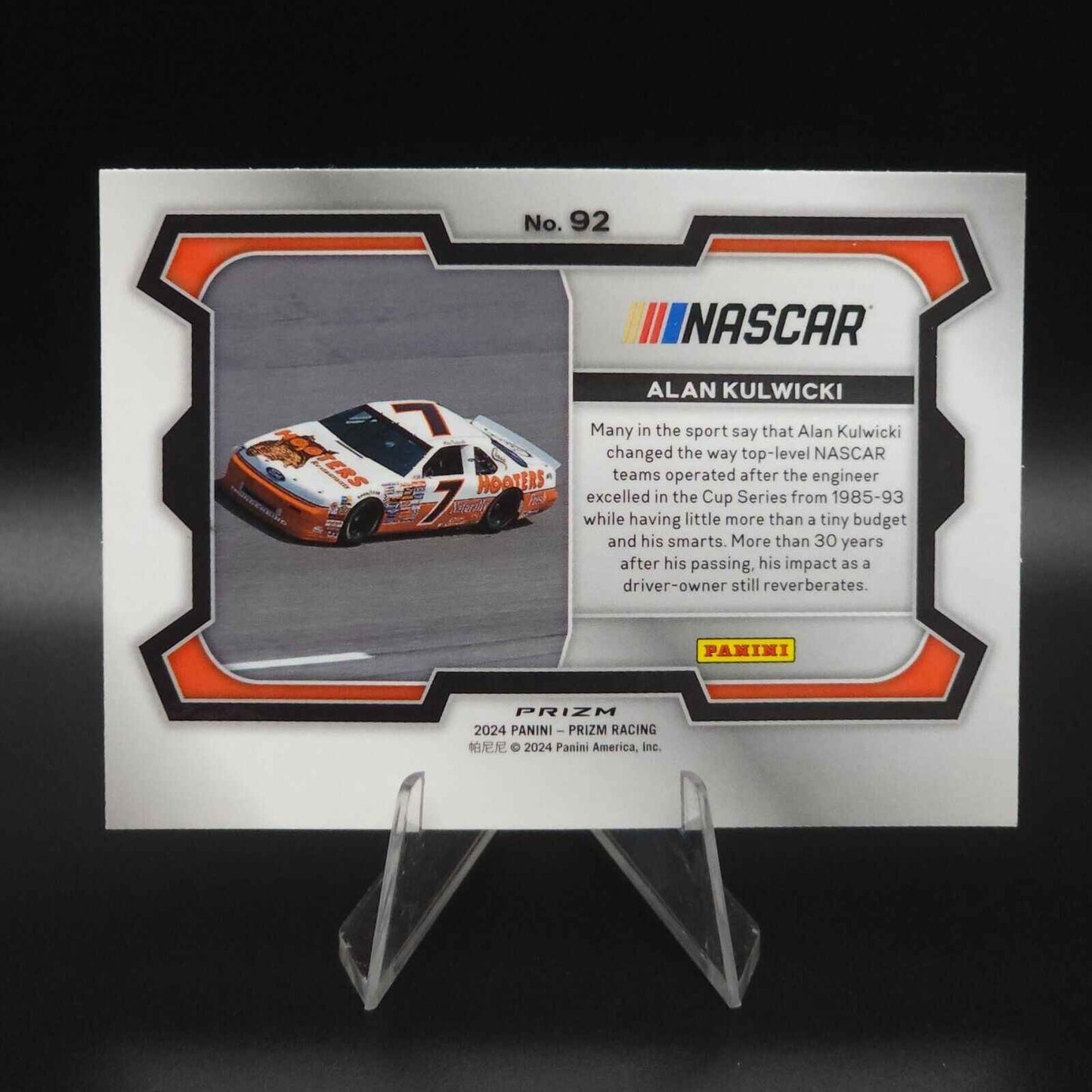 2024 Panini Prizm Rides Green Prizm #92 Alan Kulwicki