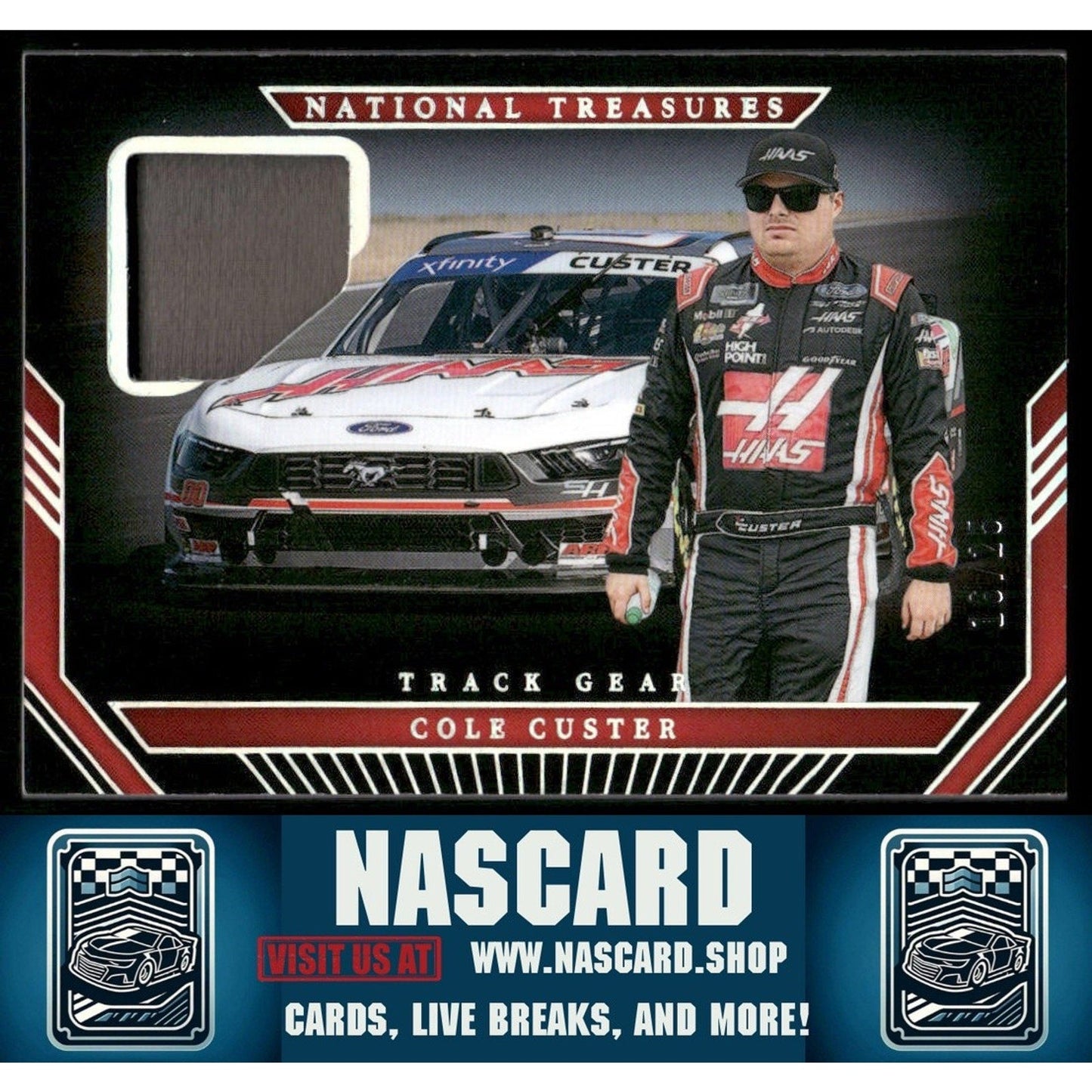 2024 Panini National Treasures #TG-CCR Cole Custer Track Gear Holo Silver