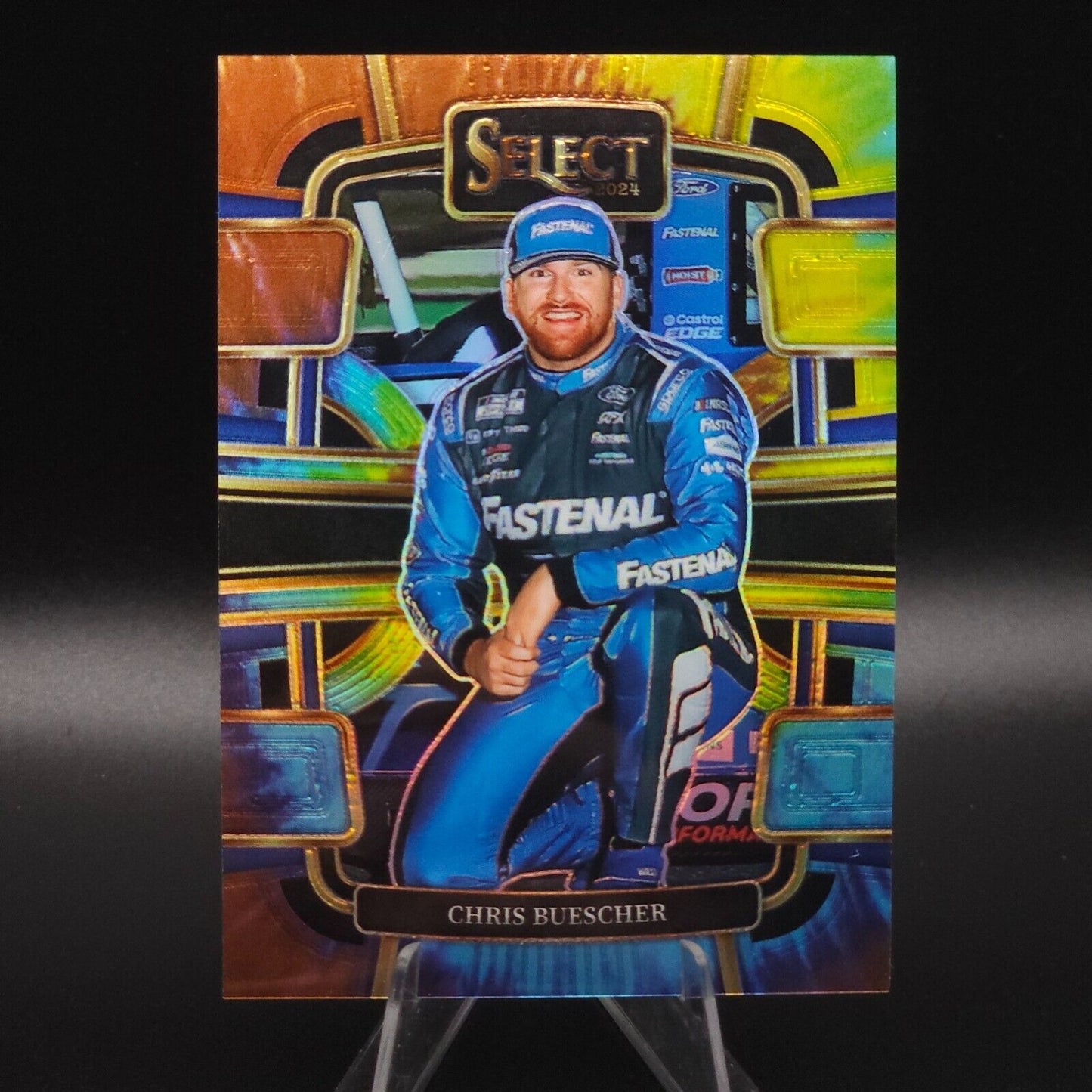 2024 Panini Select Grandstand Tie-Dye Prizm #72 Chris Buescher /25