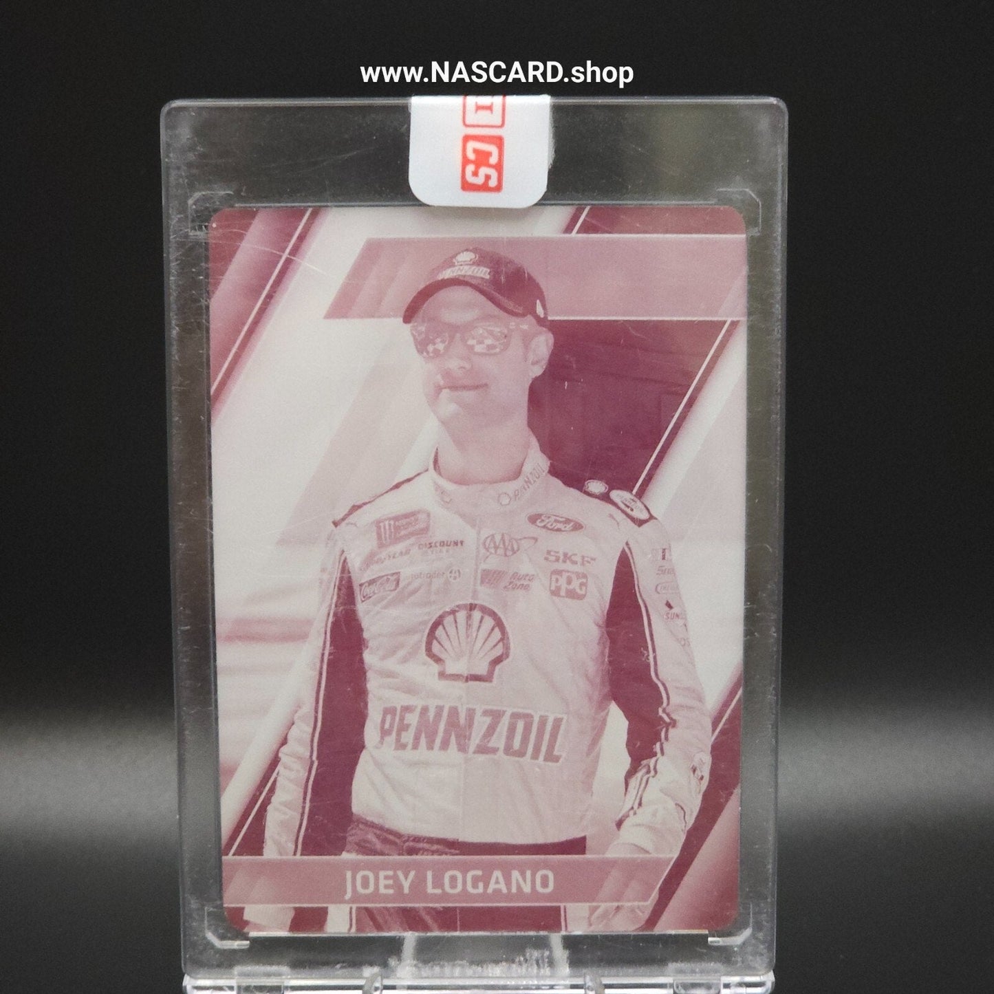2017 Panini Absolute -#80 Printing Plate Magenta Joey Logano 1/1