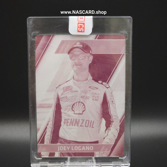2017 Panini Absolute -#80 Printing Plate Magenta Joey Logano 1/1