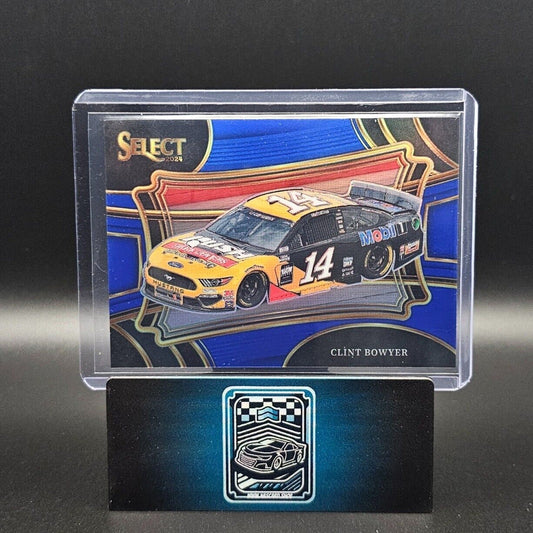 2024 Panini Select - Pit Road Blue Prizm #117 Clint Bowyer /175