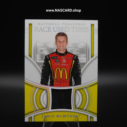 2024 National Treasures Race Used Tires Holo Silver Jamie McMurray /25