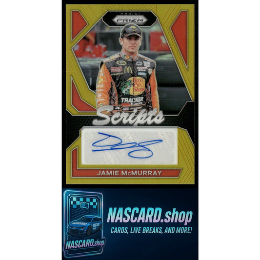 2024 Panini Prizm #S-JMY Jamie McMurray Scripts Gold #10/10