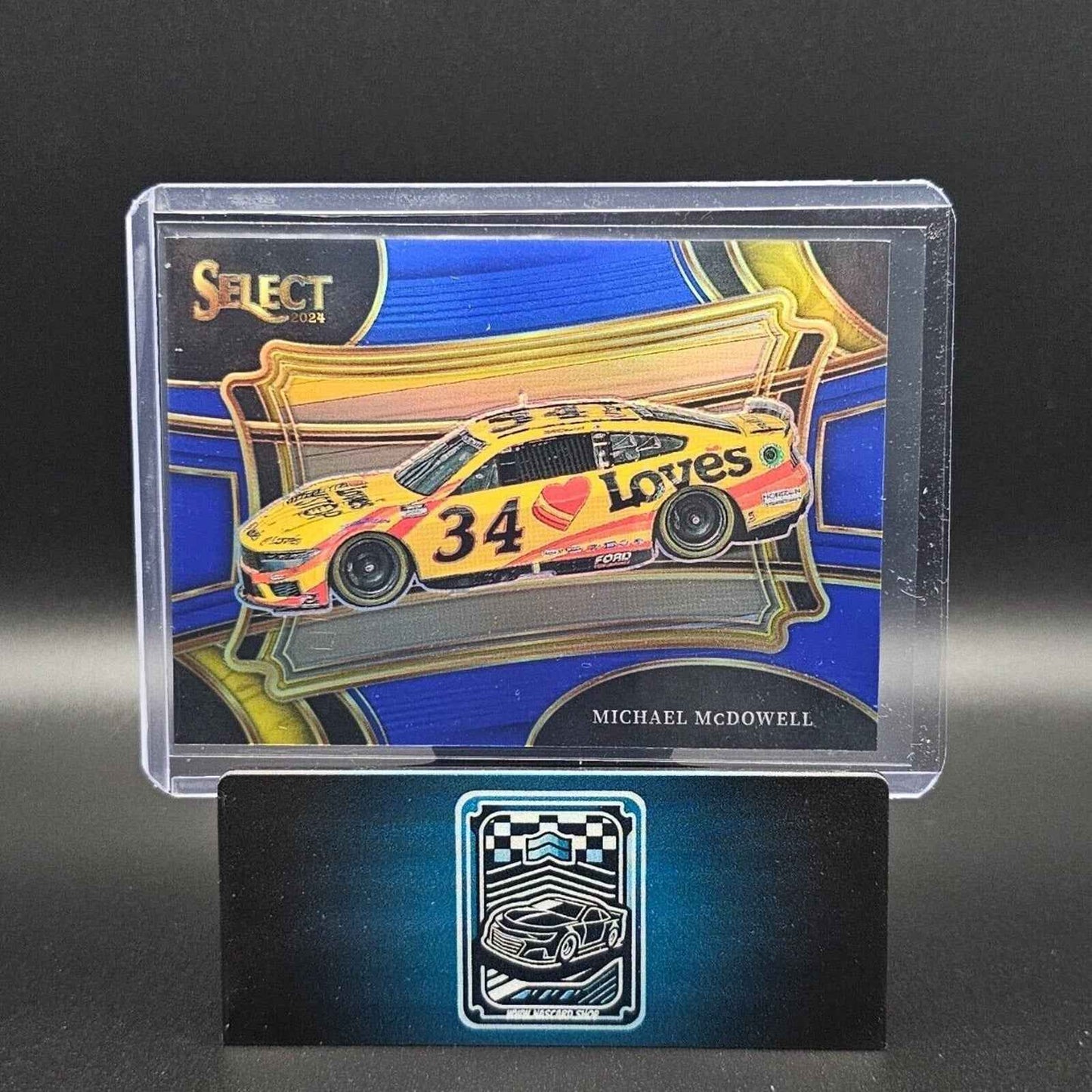 2024 Panini Select Racing Pit Road Blue Prizm #144 Michael McDowell /175