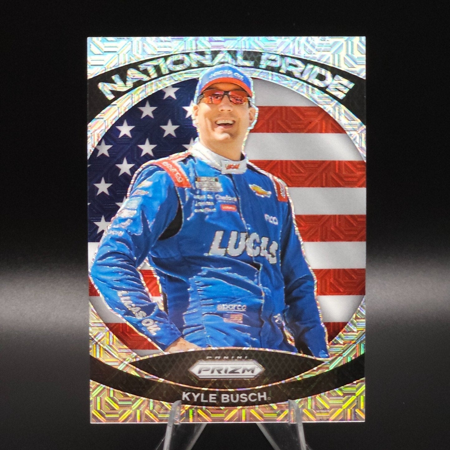 2024 Panini Prizm Racing National Pride Mojo Prizm #4 Kyle Busch /25