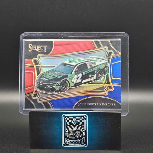 2024 Panini Select - Pit Road Red And Blue Prizm #122 John Hunter Nemechek /149