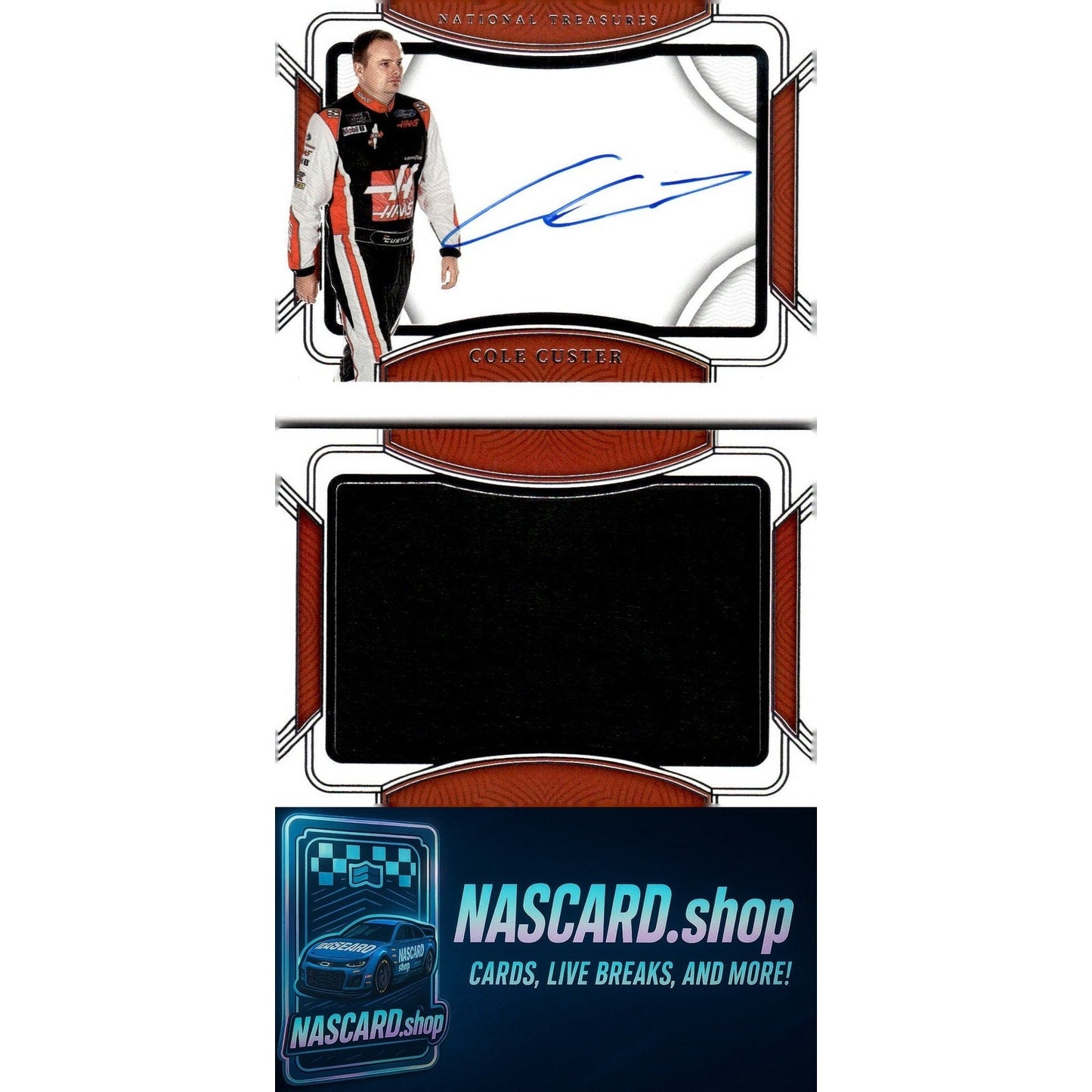 2023 Panini National Treasures Cole Custer Jumbo Firesuit Signature Booklet #/25