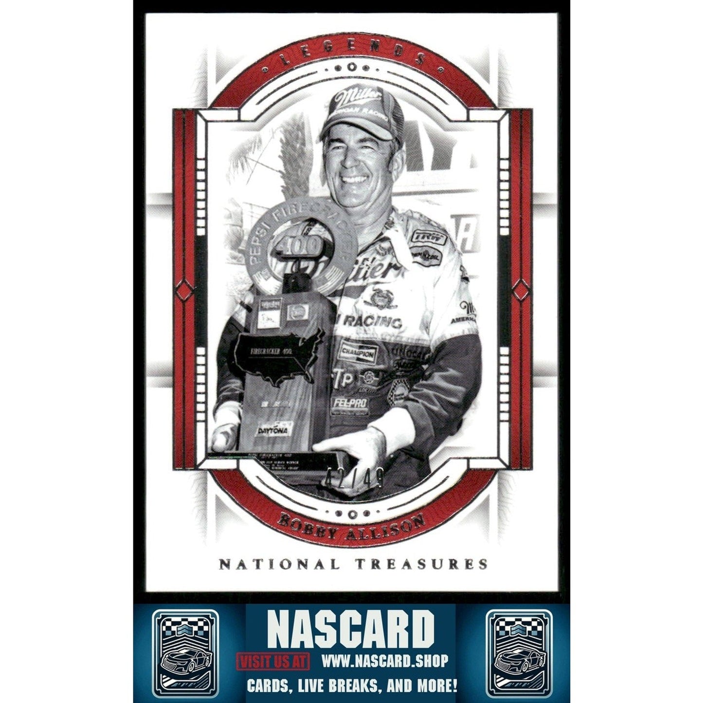 2024 Panini National Treasures #85 Bobby Allison