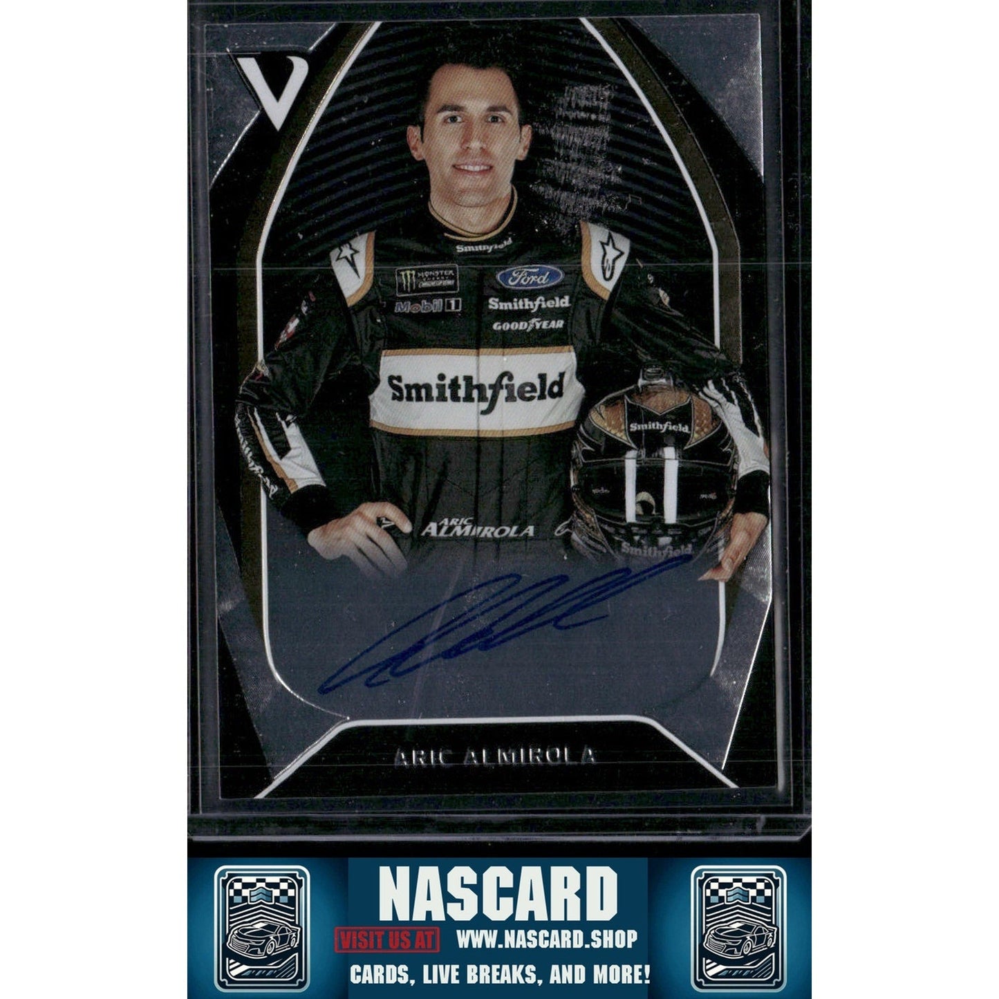 2018 Panini Victory Lane #S-AA Aric Almirola Signatures #/40