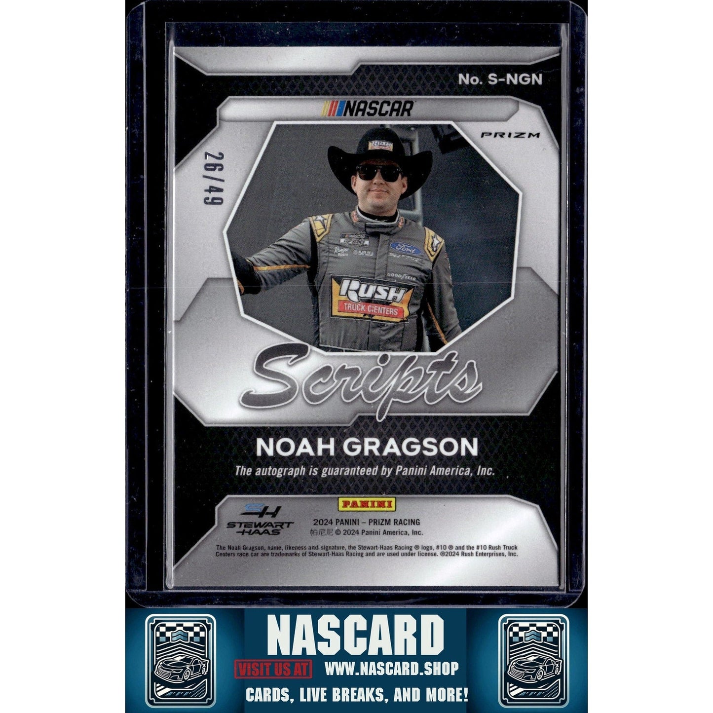 2024 Panini Prizm #S-NGN Noah Gragson Scripts Blue