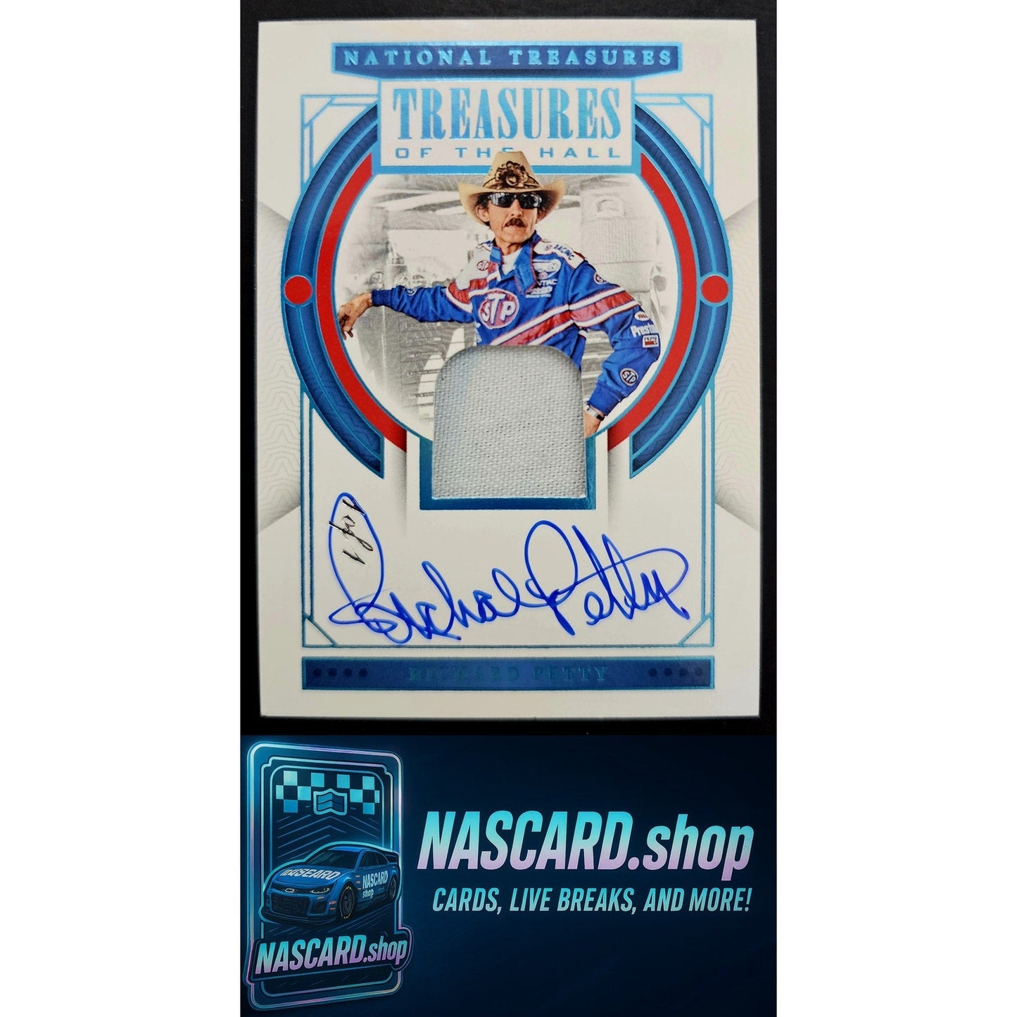 2024 Panini National Treasures Richard Petty Treasures Of The Hall Platinum #1/1