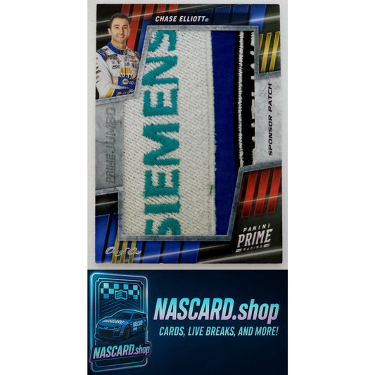 2023 Panini Chronicles #CE Chase Elliott Prime Jumbo Sponsor Patch #1/1